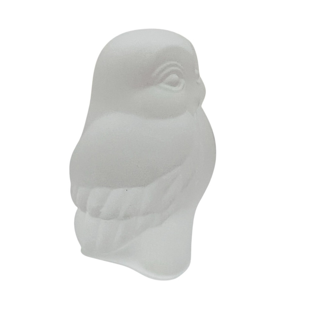 Vintage 1980 The Franklin Mint Drosted Owl Bird Figurine